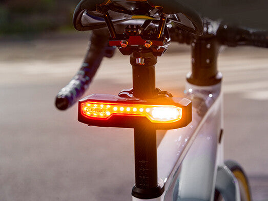 Bike Turn Signal Rear Light with Anti-Theft Alarm & Brake Warning