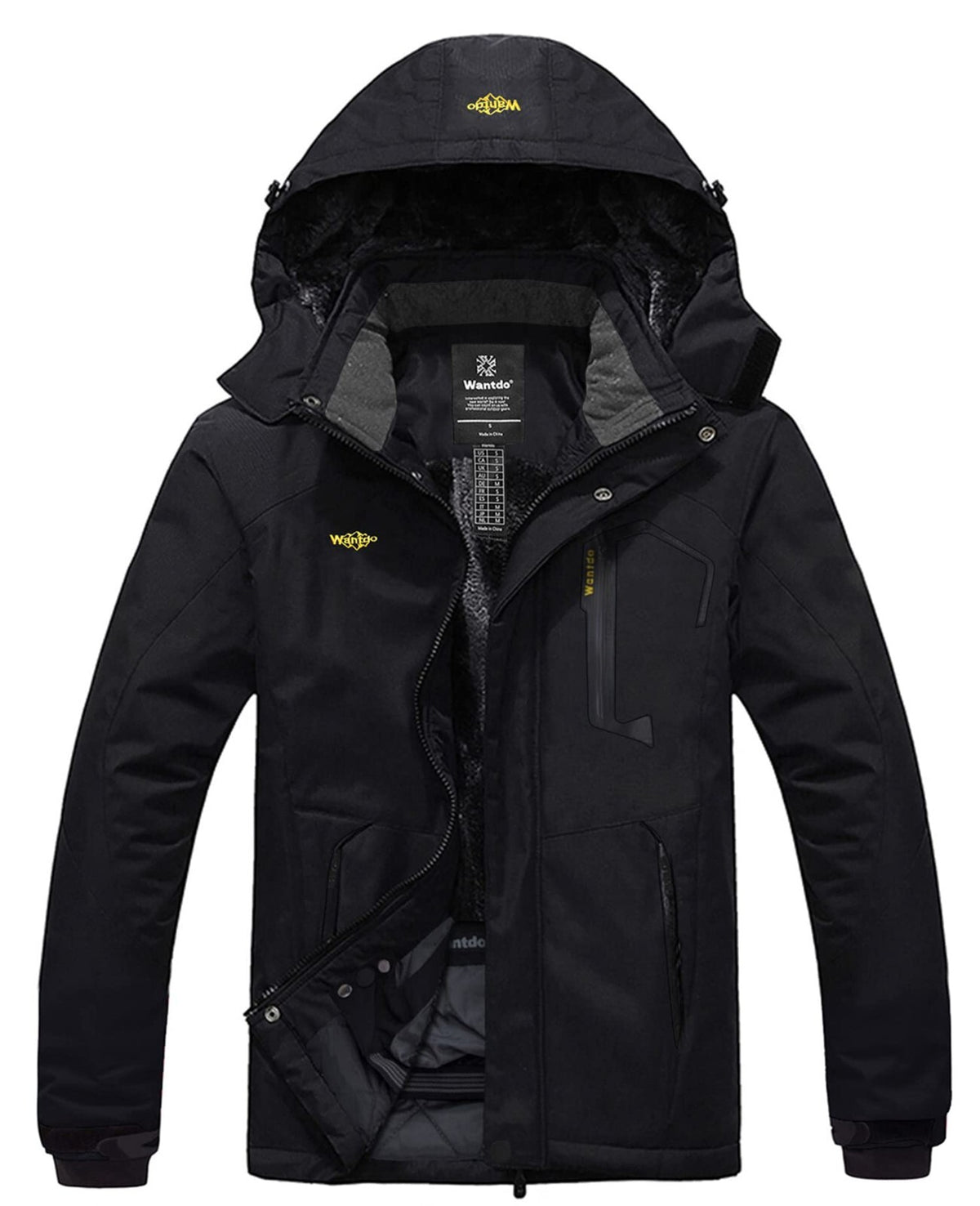 Men's Waterproof Winter Jacket - Warm Ski & Snowboarding Coat with Hood