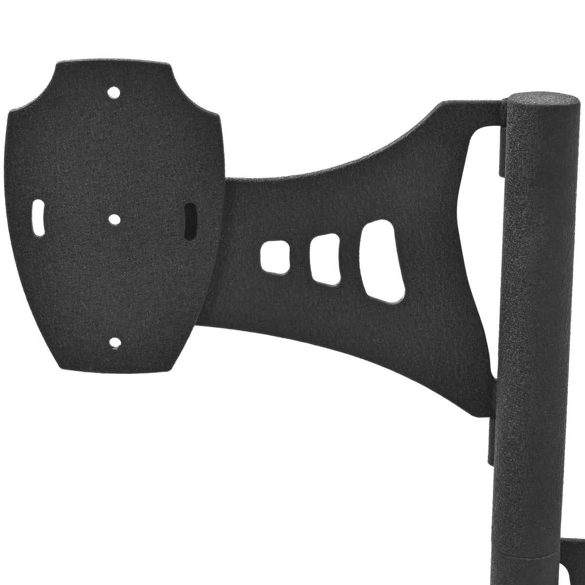 Deer Shoulder Mount Pedestal Stand for Taxidermy Display, Black Steel
