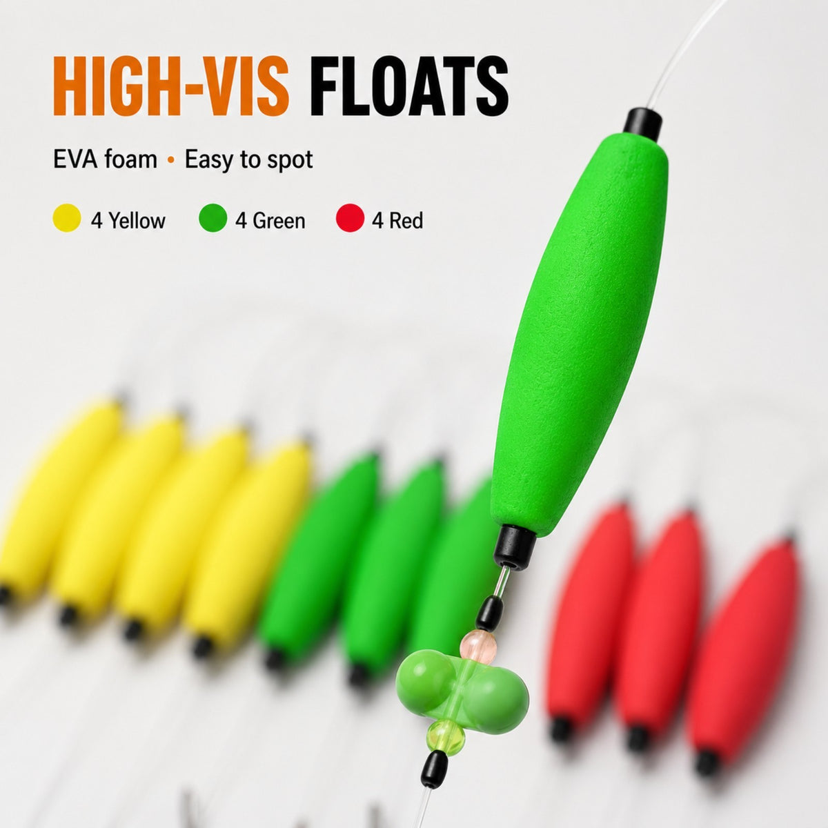 Pre-Tied Catfish Float Rig with 6/0 Circle Hooks - 12PCS for Catfishing
