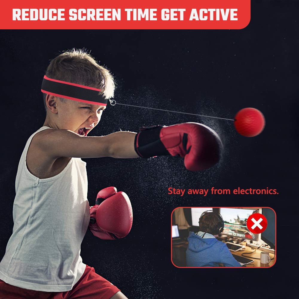 Reflex Boxing Speed Ball with Adjustable Headbands for Punch Training Fitness
