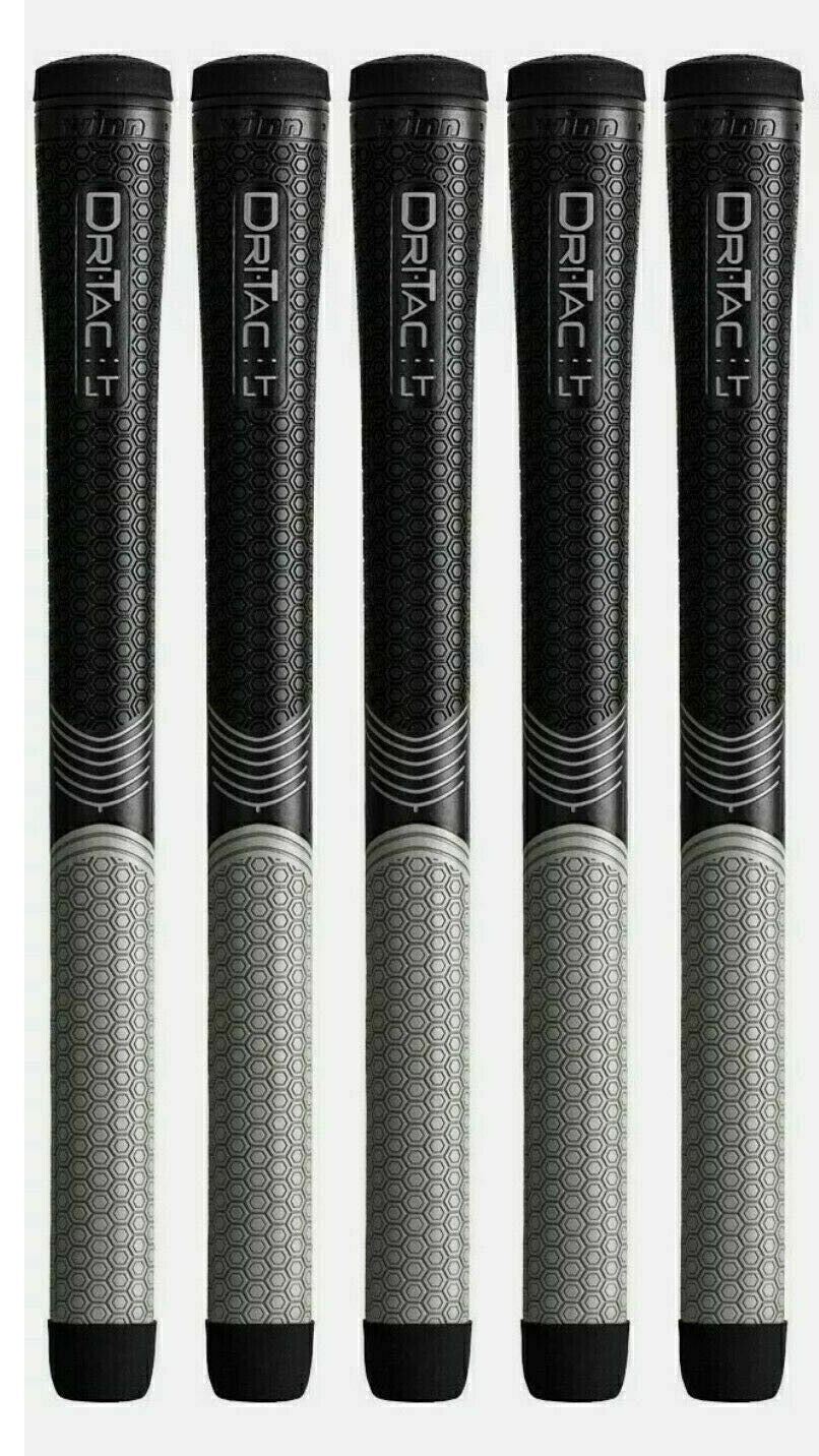 Golf Grip Set of 5 Midsize Winn Dri-Tac LT - Better Control & Comfort