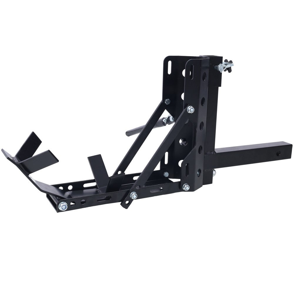 Heavy Duty Motorcycle Trailer Hitch Carrier 800Lbs 2-Inch Receiver Steel
