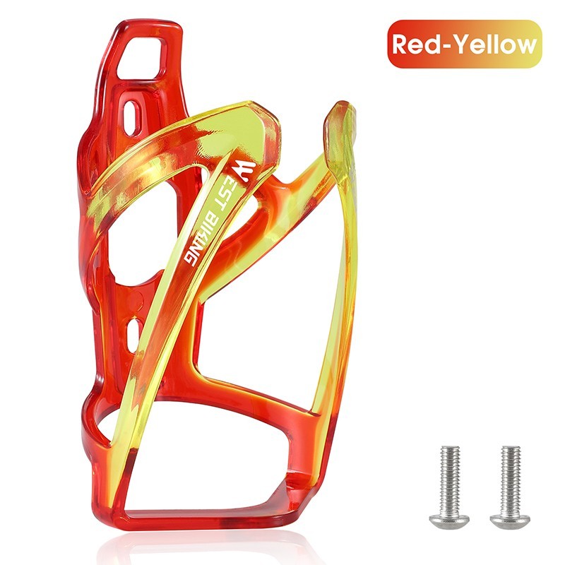 Ultralight Bicycle Water Bottle Cage - Mountain & Road Bike Ready, Colorful Gradient Finish
