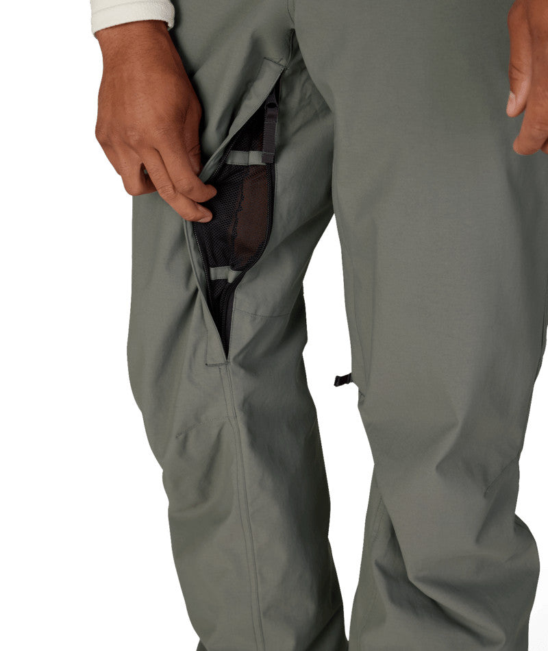 Men's Snow Pants Waterproof 2-Layer Shell Ski & Snowboard Pants Large