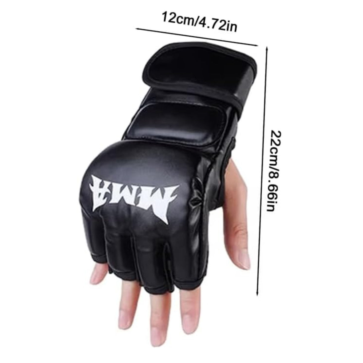 Boxing Gloves MMA Kickboxing Half Finger Training Gloves - High Impact & Ventilated