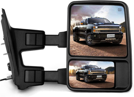Ford F-250/F-350/F-450/F-550 Right Side Towing Mirror Replacement - Heated & Signal