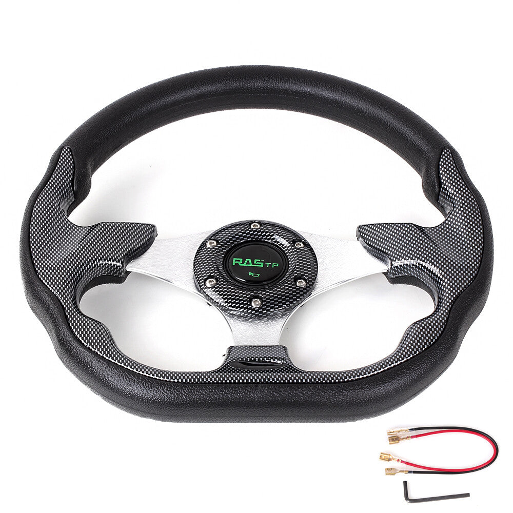 13-Inch Golf Cart Steering Wheel & Hub Adapter for EZGO Yamaha Club Car