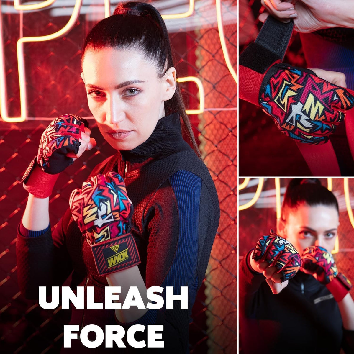 80cm Gel Boxing Hand Wraps Inner Gloves with Wrist Straps for Martial Arts