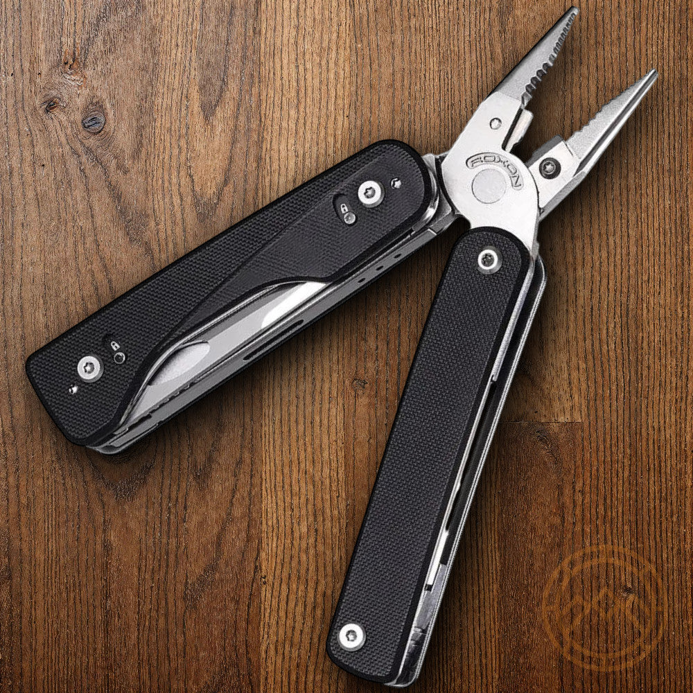Flex Titan Multitool with 16 Essential Tools and Black G10 Handles