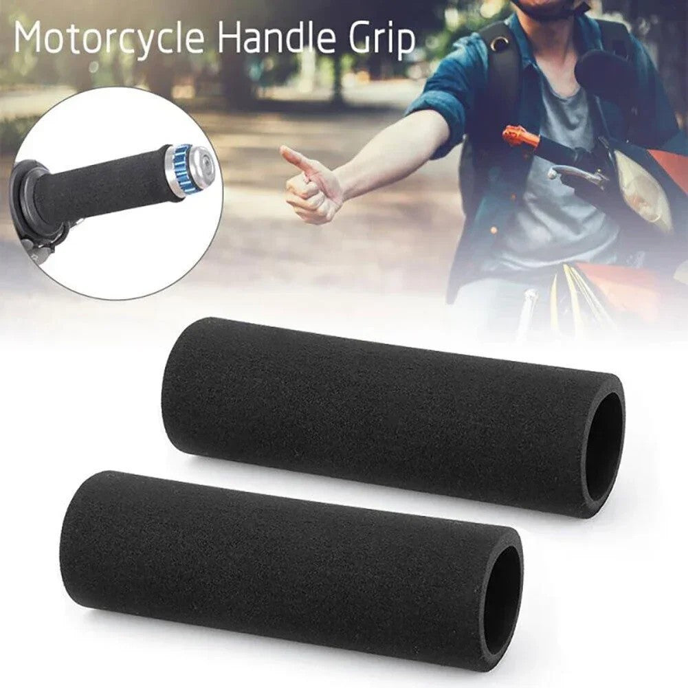 Motorcycle Handlebar Foam Grip Cover - Anti-Vibration Comfort Sleeve