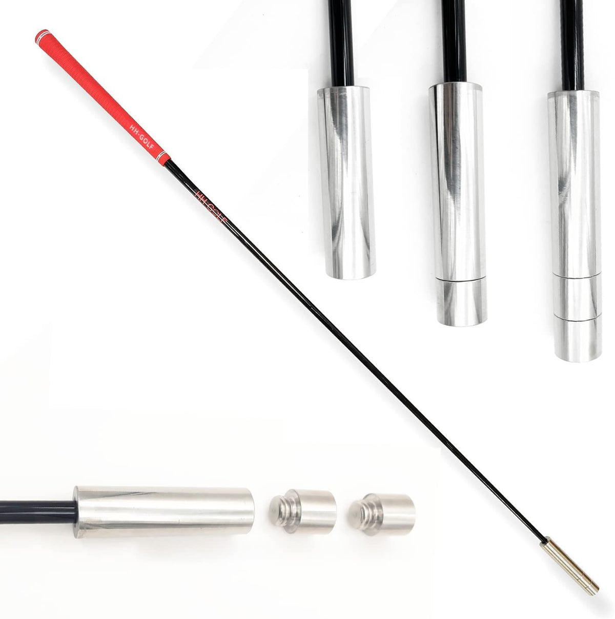 Golf Swing Speed Trainer with Adjustable Weights and Graphite Shaft