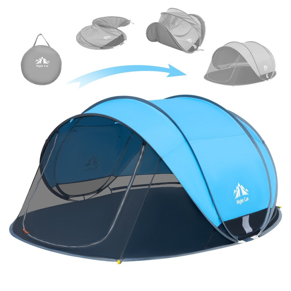 Portable Pop-Up Beach Tent Sun Shelter UPF 50+ for Family, 2-4 People