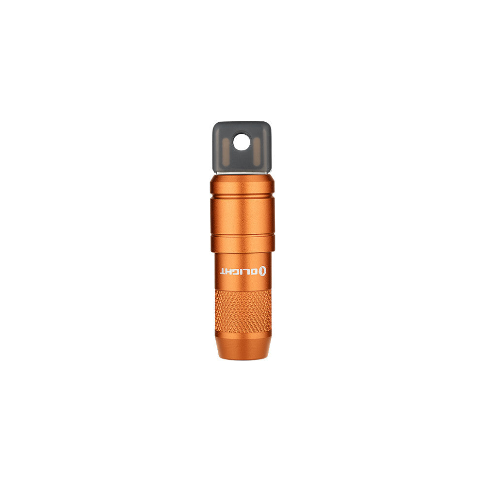 Mini USB Rechargeable Flashlight Keychain 50 Lumens - Orange
