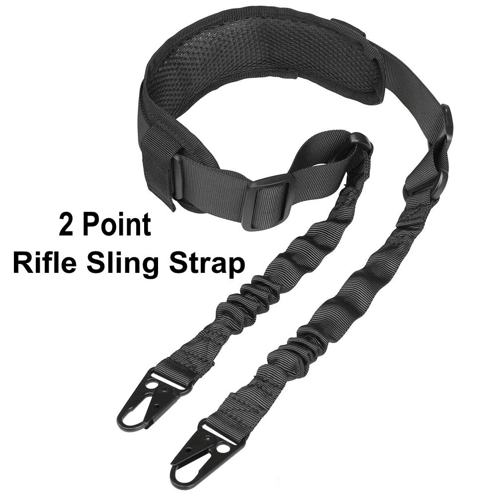 2 Point Rifle Sling with Quick-Detach QD Swivels & Mounts
