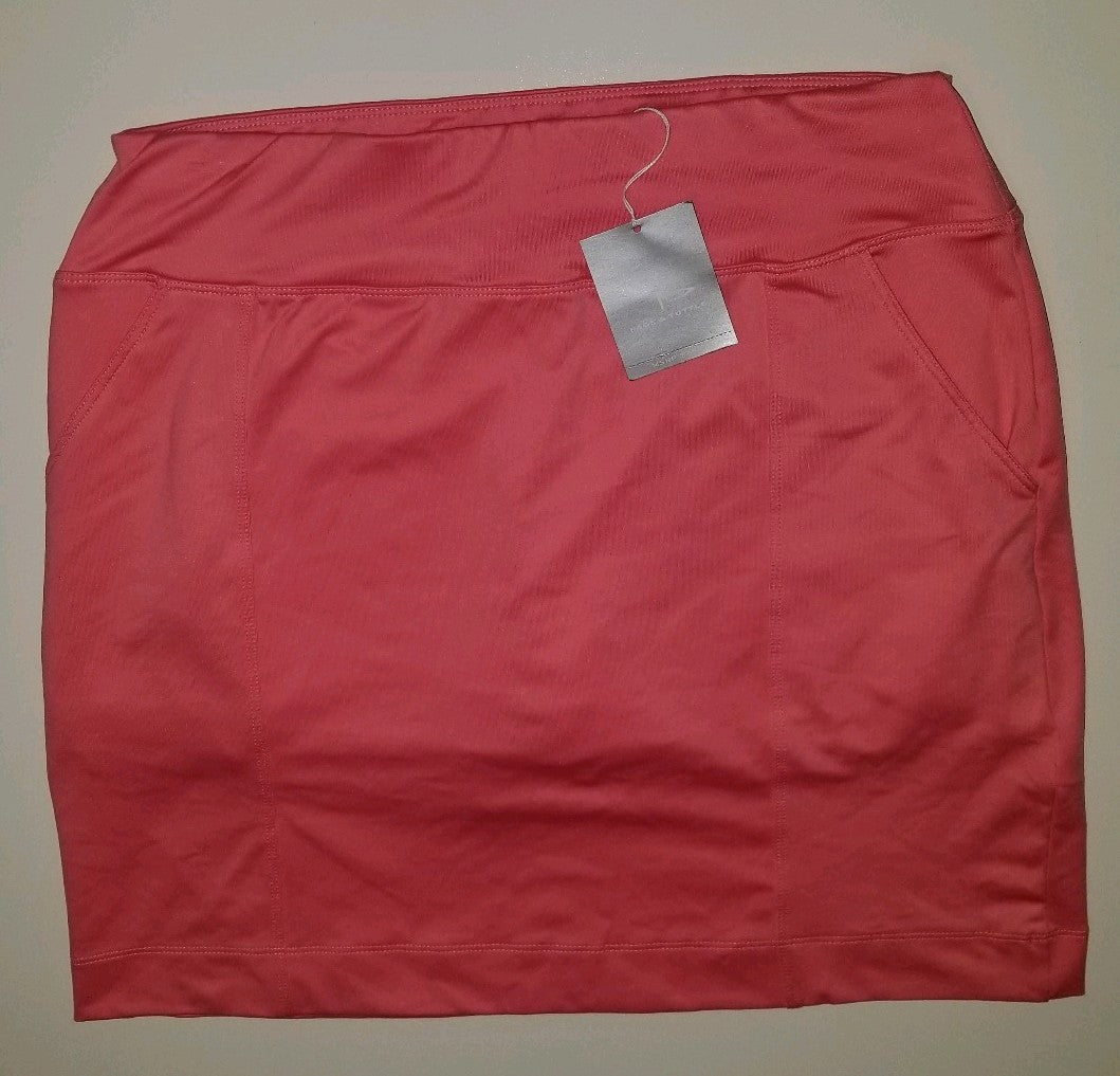 Women’s Pink Stretch Skort with Pockets and Built-in Shorts - Size S