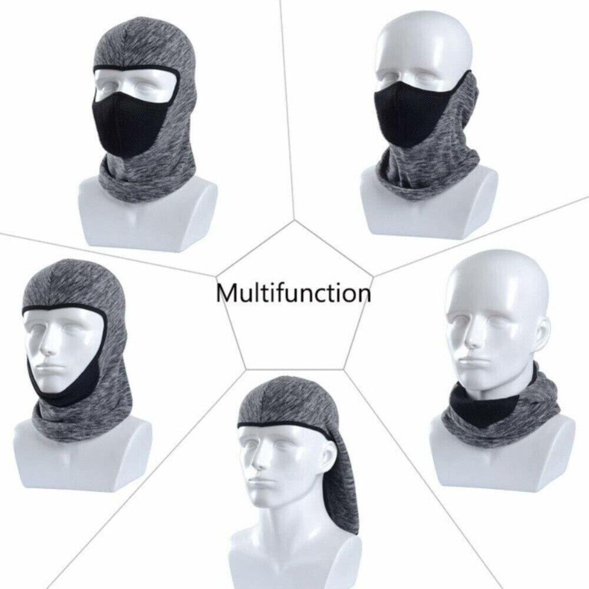 Winter Balaclava Ski Mask with Breathable Front for Skiing and Cycling