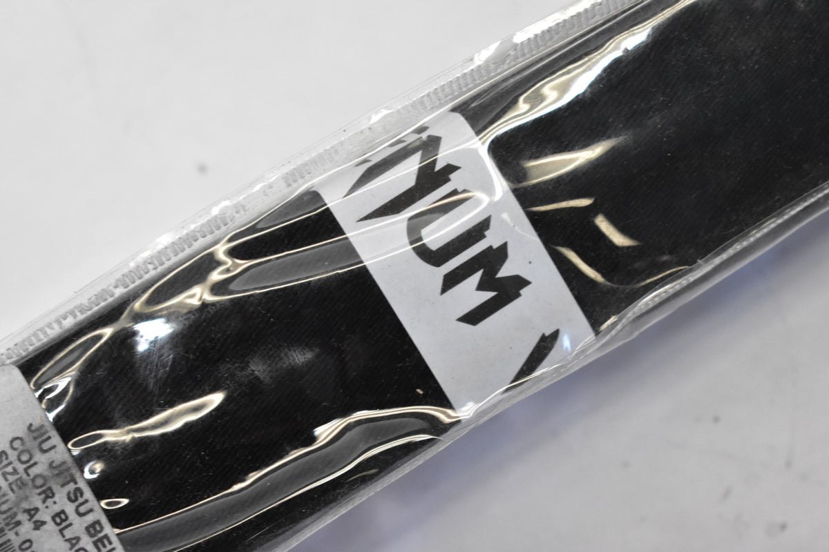 Martial Arts Belt Black A4 Size Jiu Jitsu Belt - Performance Set