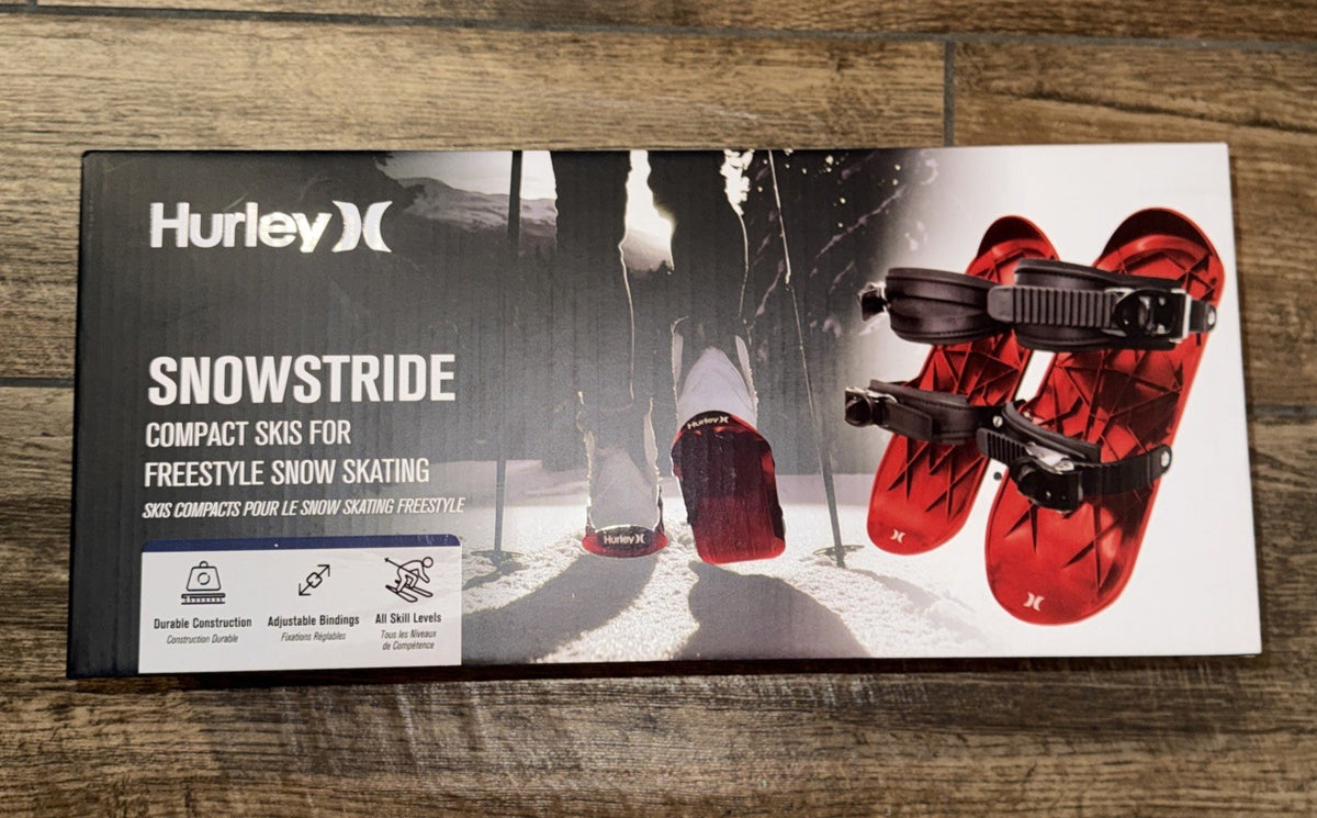 Freestyle Snow Skates for Kids - Adjustable Snowboarding Skates RED