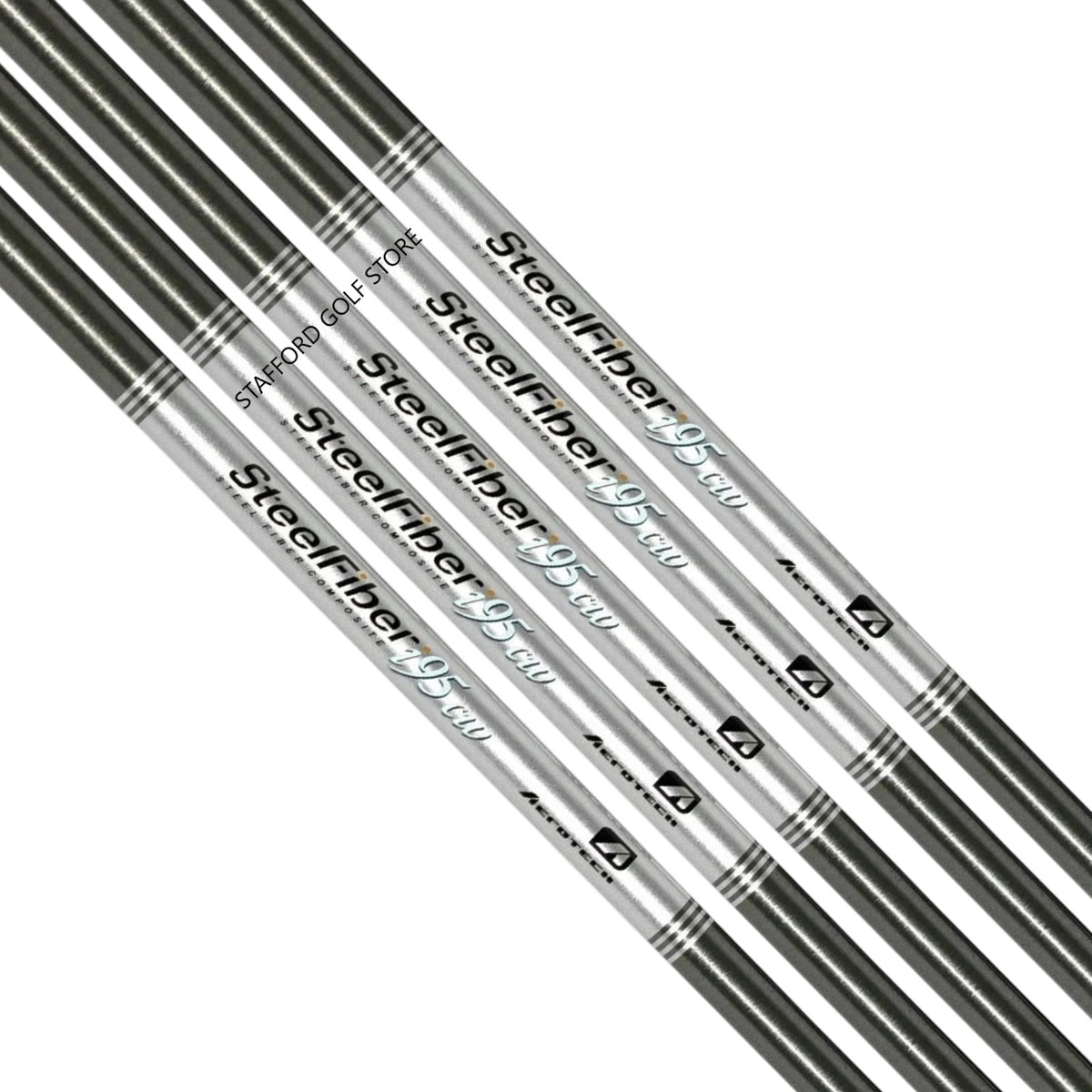 Golf Iron Shafts Set Aerotech SteelFiber i95CW .355 Taper Tip Adjustable Flex