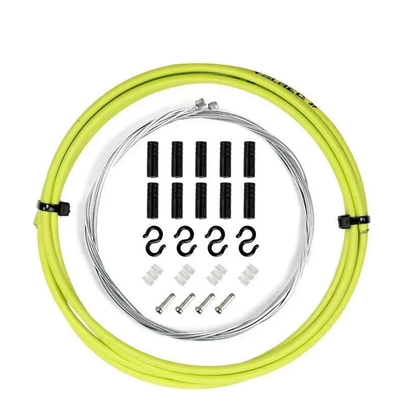 Universal Bicycle Brake & Shift Cable Kit - Multiple Colors, MTB & Road Bikes