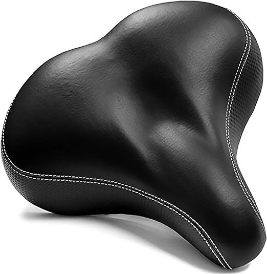 Oversized Padded Bicycle Seat for Men & Women - Universal Fit, Extra Wide & Comfortable