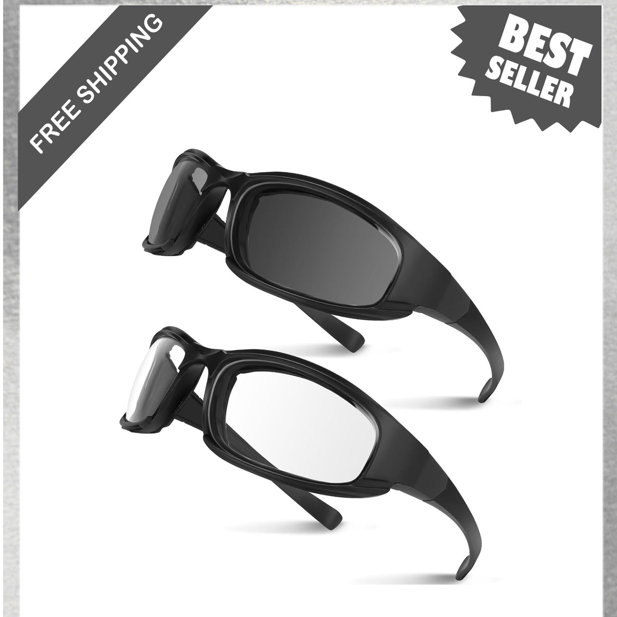 Motorcycle Goggles UV Protection Dustproof Windproof Lightweight HD Lenses