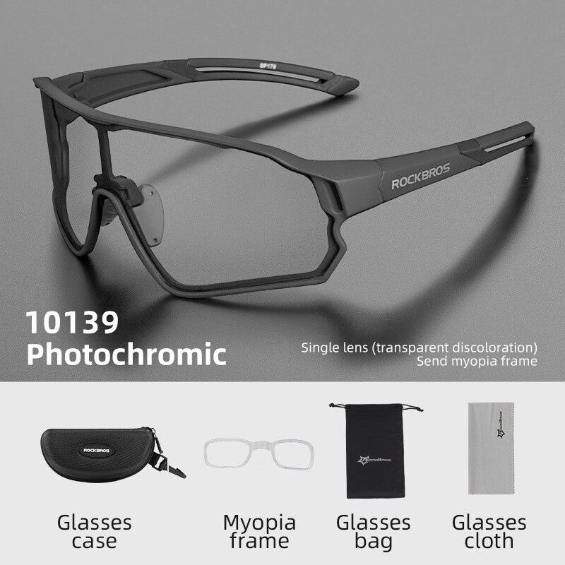 Polarized & Photochromic Cycling Sunglasses UV400 Protection Sport Glasses