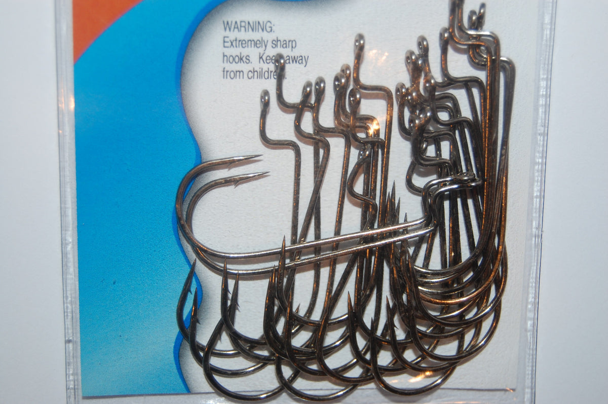Gamakatsu 1/0 Bass Offset Shank Worm Hook - Round Bend RB Pack