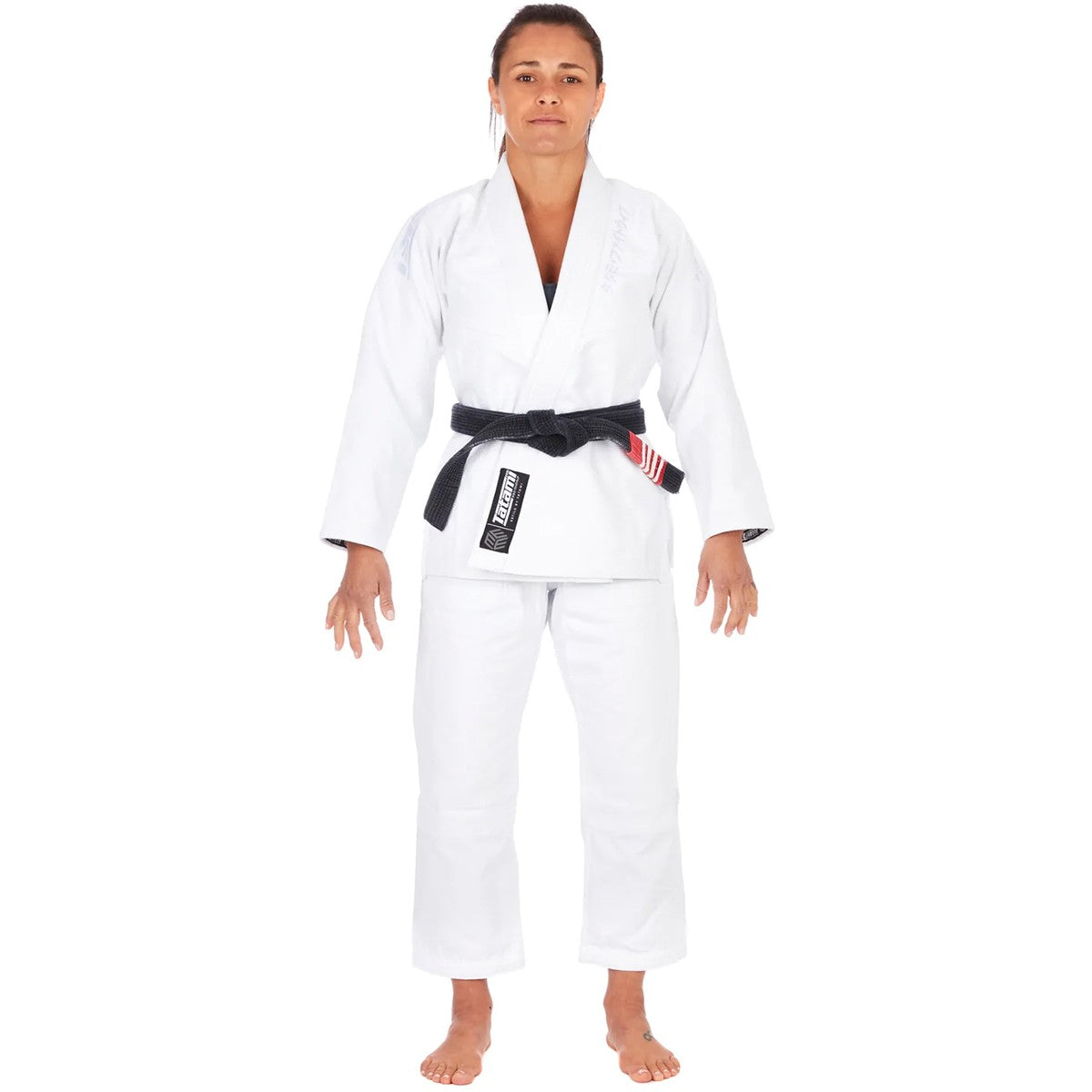 Women's BJJ Gi Tatami Fightwear Estilo Black Label White/White