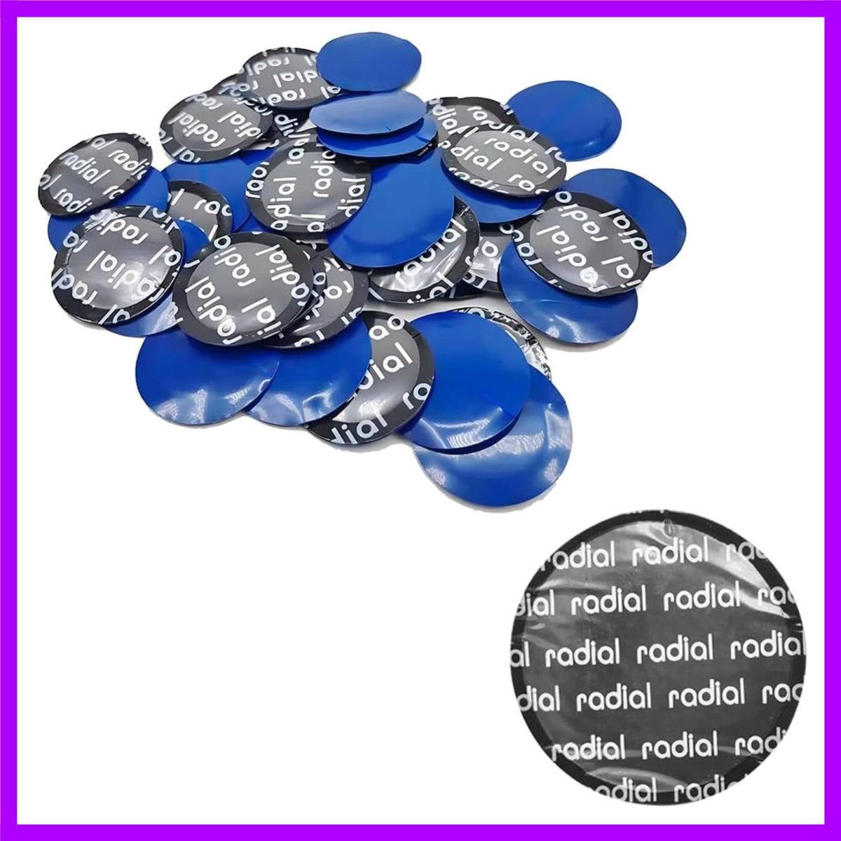 50PCS 32mm Tire Patch Repair Kit for Cars, Trucks, Motorcycles & Bicycles