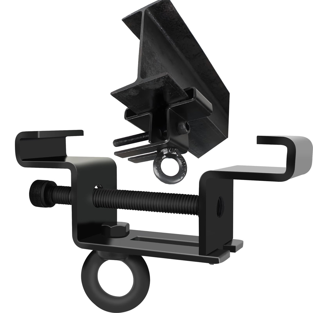 Heavy Duty Steel I-Beam Clamp for Heavy Bag Supports 4-6.5 Inch Range 800 Lb Capacity