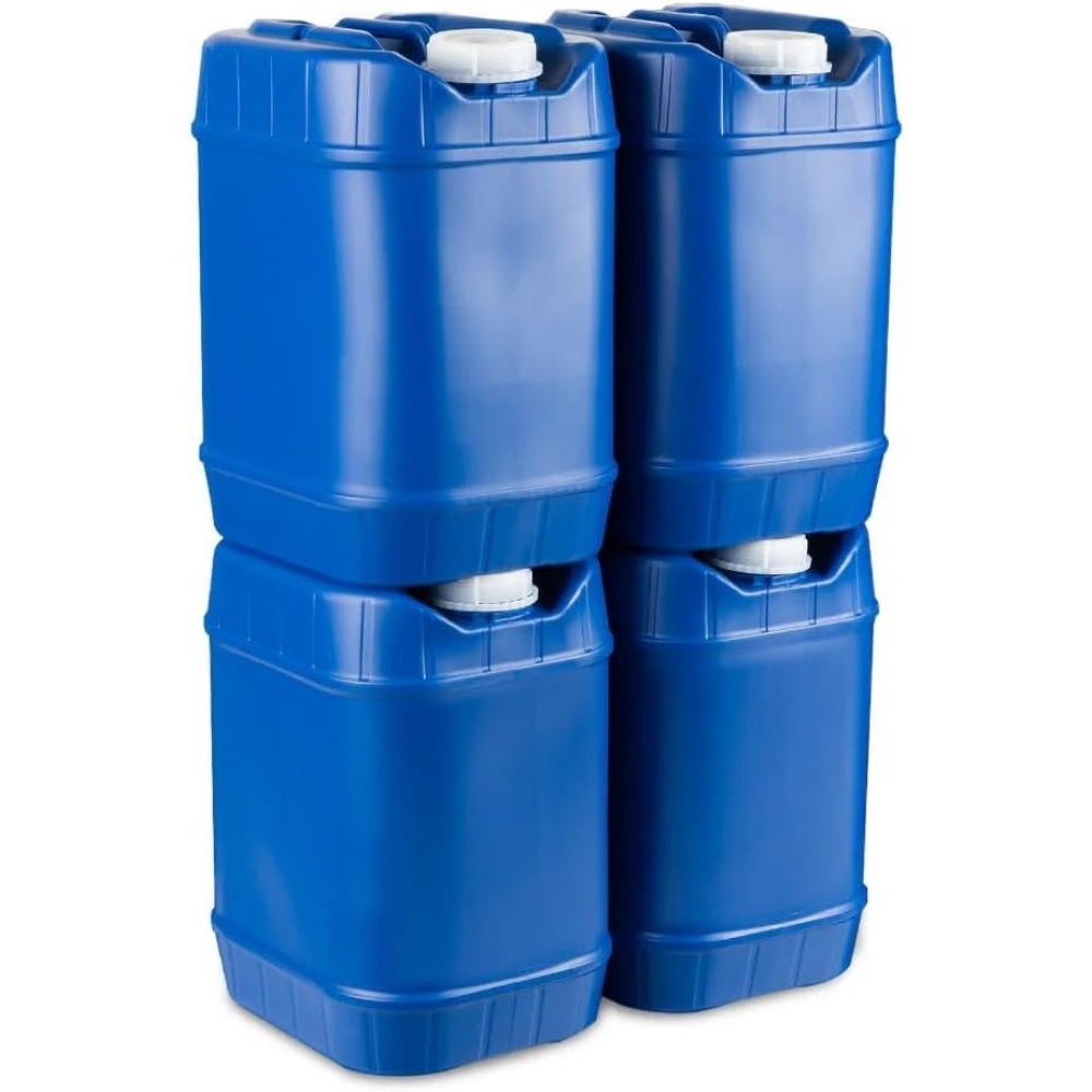 20-Gallon Stackable Water Storage Container Kit for Emergency and Camping