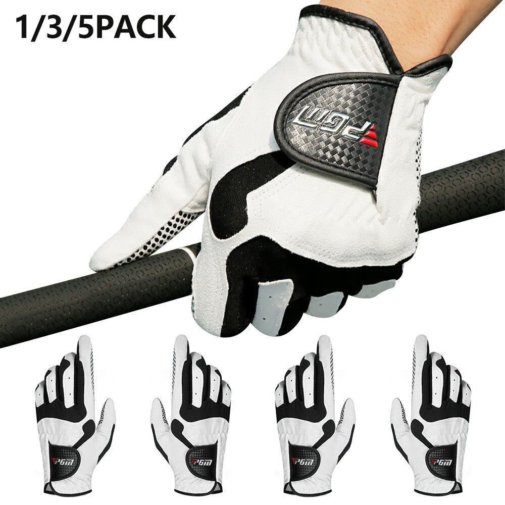 Men's All Weather Golf Gloves Pack of 1/3/5 - Breathable, Non-Slip Grip