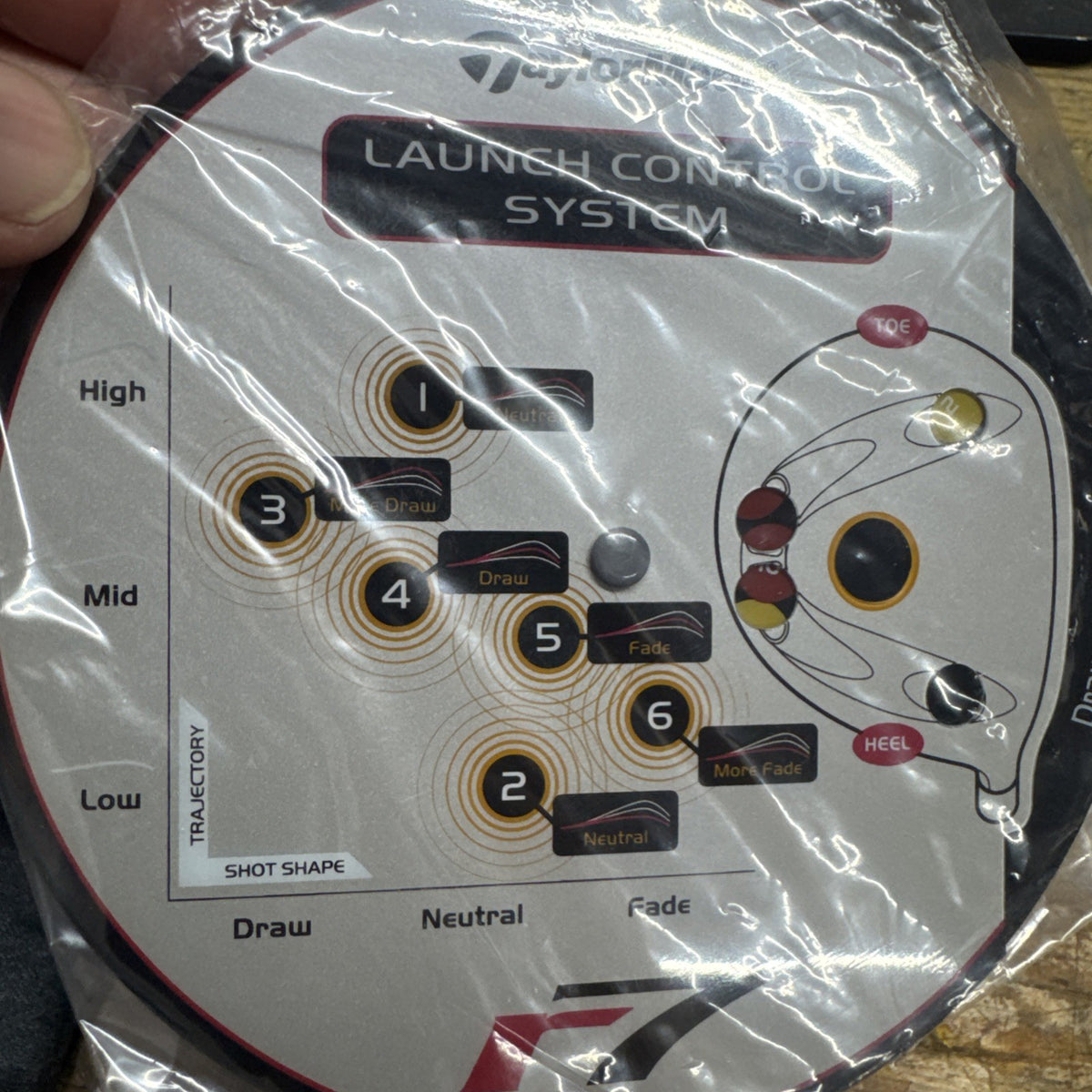 TaylorMade R7 Launch Control System Wheel With Tool & Bag