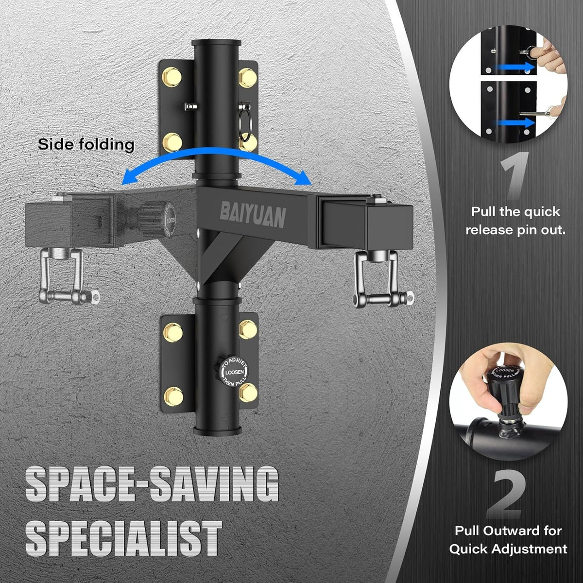 Heavy Bag Wall Mount Hanger - Adjustable Heavy-Duty Boxing Punching Bag Bracket