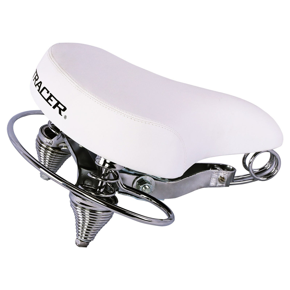 Comfortable Double Springer Bicycle Saddle with Gyro Spring - Wide Shock Absorbing Bike Seat