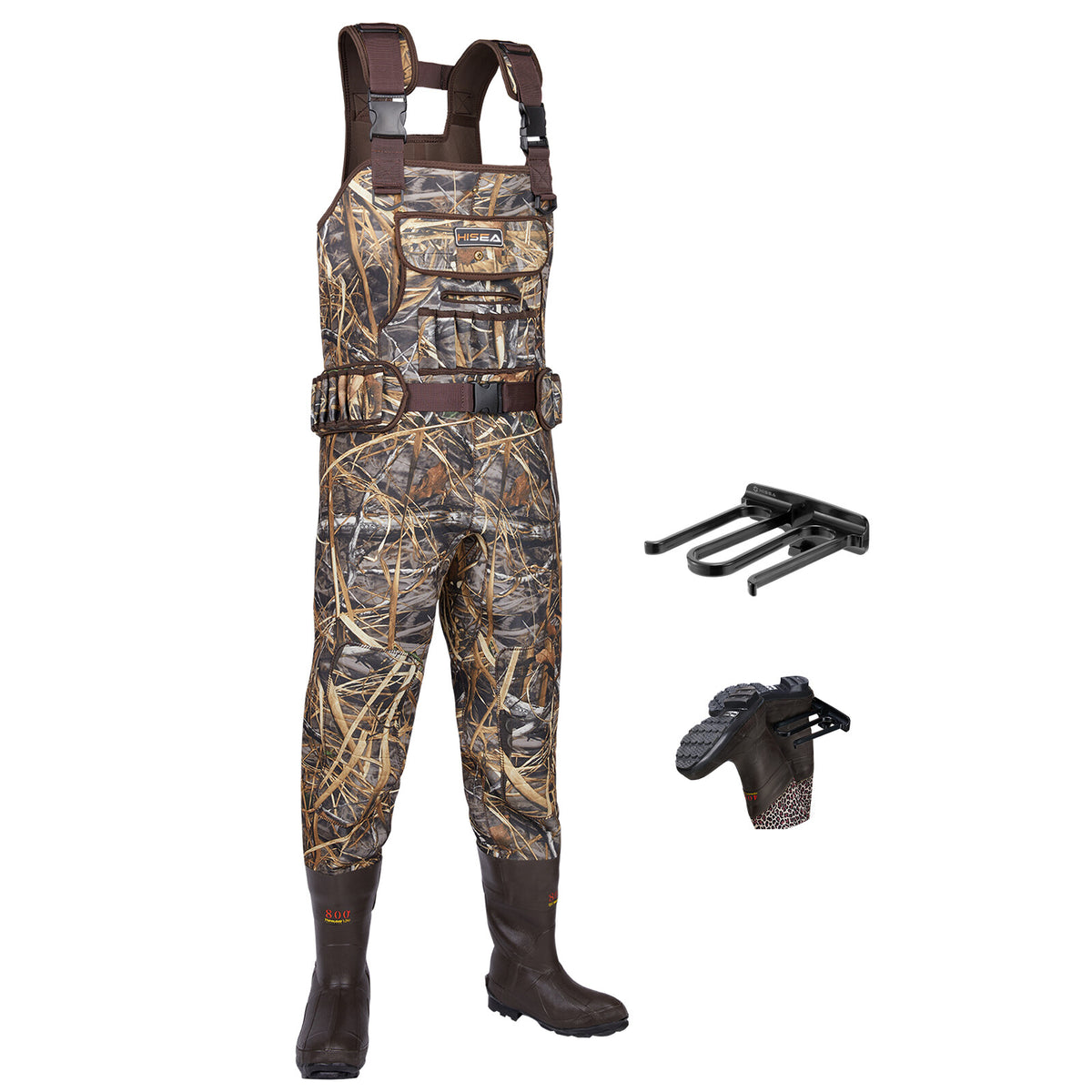 Waterproof Neoprene Chest Waders with Insulation for Fishing and Hunting