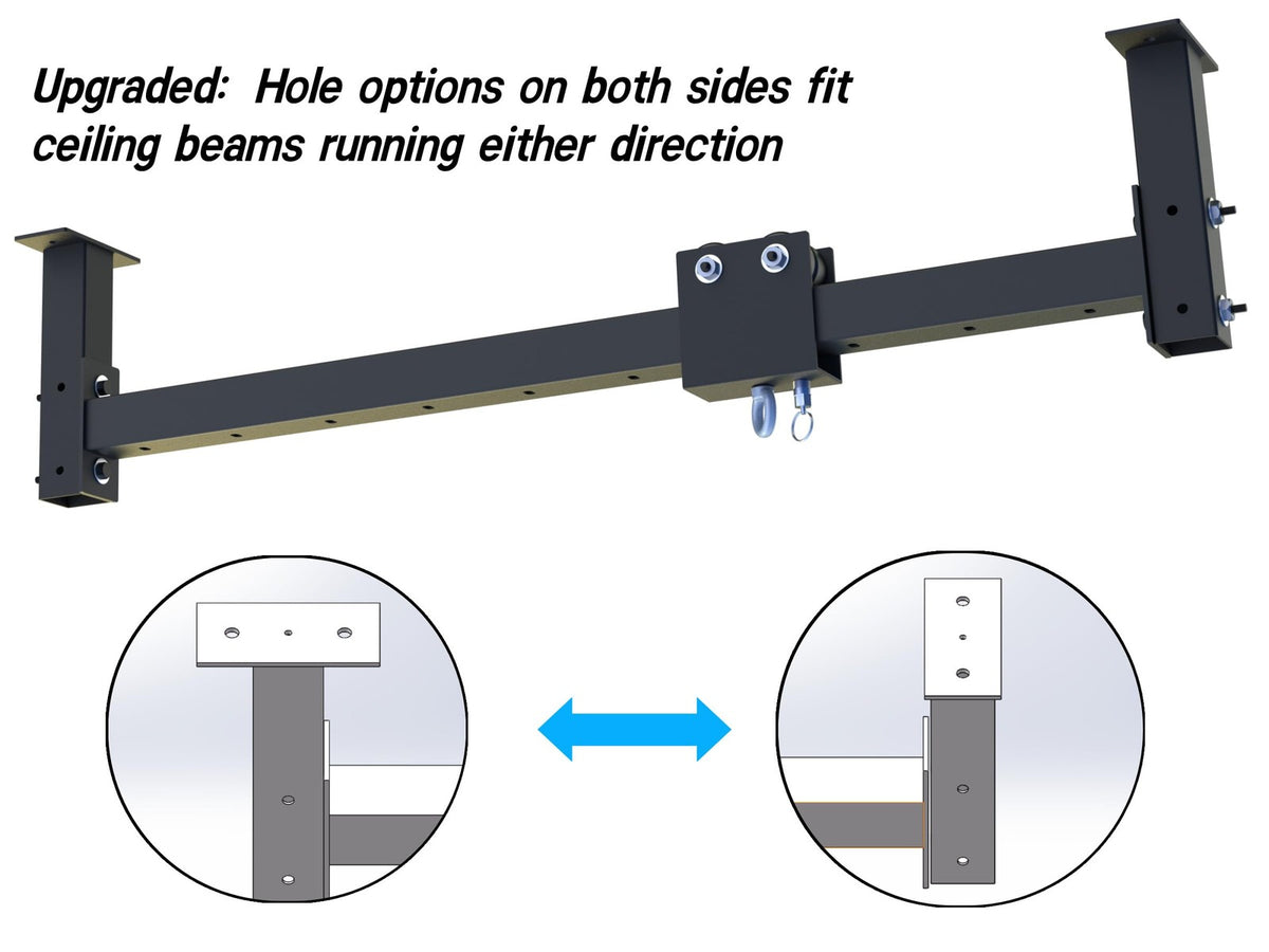 Wall Ceiling Heavy Bag Mount 44'' Roller Hanger - 300 lb Capacity