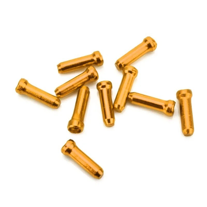 50pcs Bicycle Brake & Shift Cable End Caps Aluminum Crimp Tips for Cycling