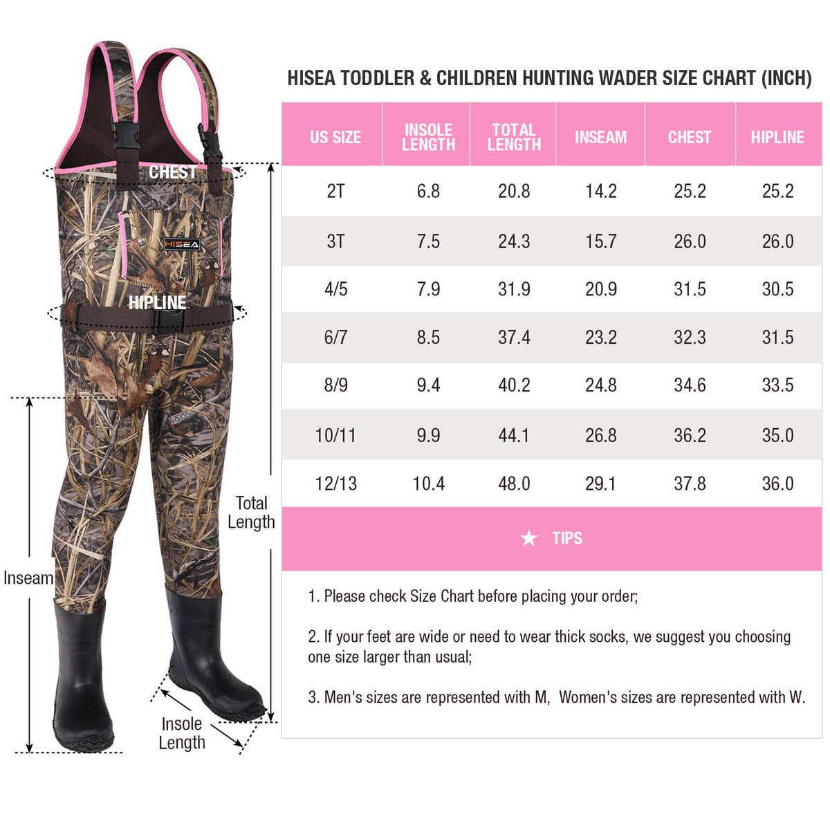 Kids Waterproof Neoprene Waders for Fishing and Muddy Outdoor Play