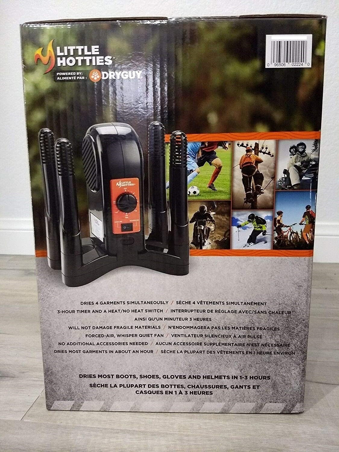 Footwear & Gear Dryer with Odor Reduction and Forced Air Heating
