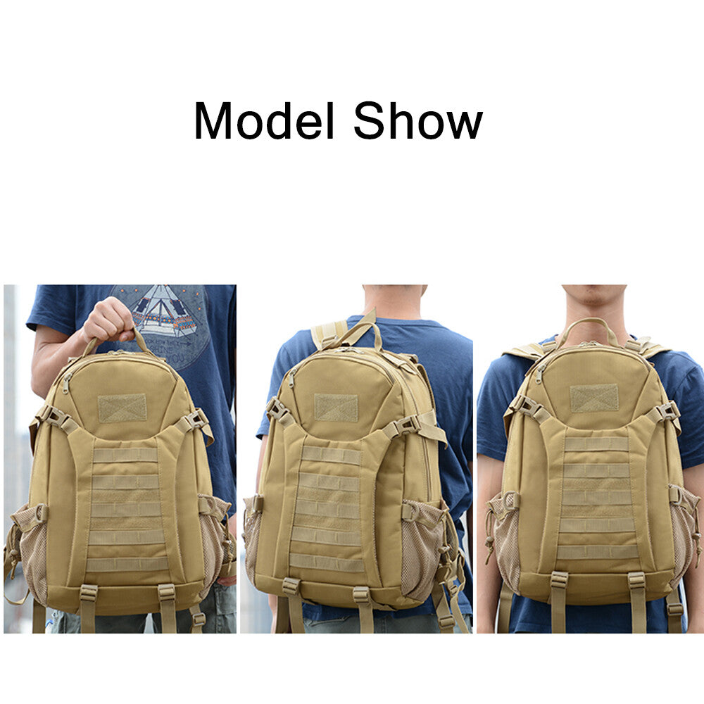 Military Tactical Backpack 28L Large Capacity Molle Daypack for Outdoor Hiking