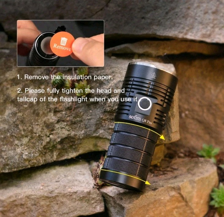 Super Bright LED Flashlight 16000lm Rechargeable USB-C Outdoor Torch