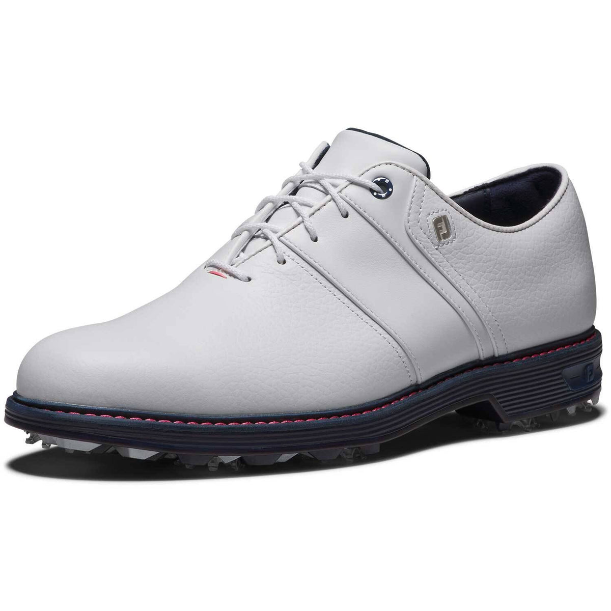 Men's Waterproof Golf Shoes Packard Series White Navy Pink - All Sizes