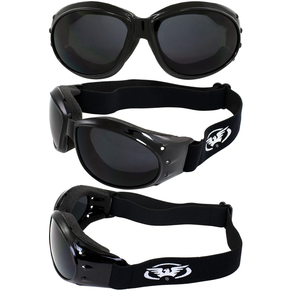 Black Goggle with Super Dark Lens UV400 for Shooting & Outdoor Sports