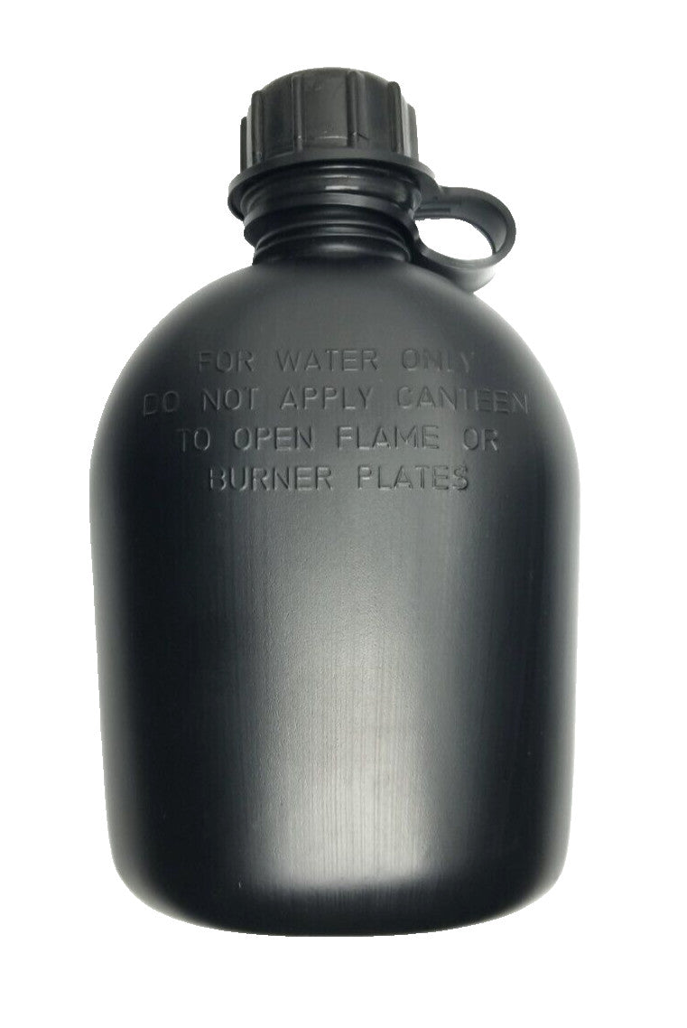 US Military Style Tactical 1 Quart Hard Plastic Water Canteen - Unissued, BPA Free