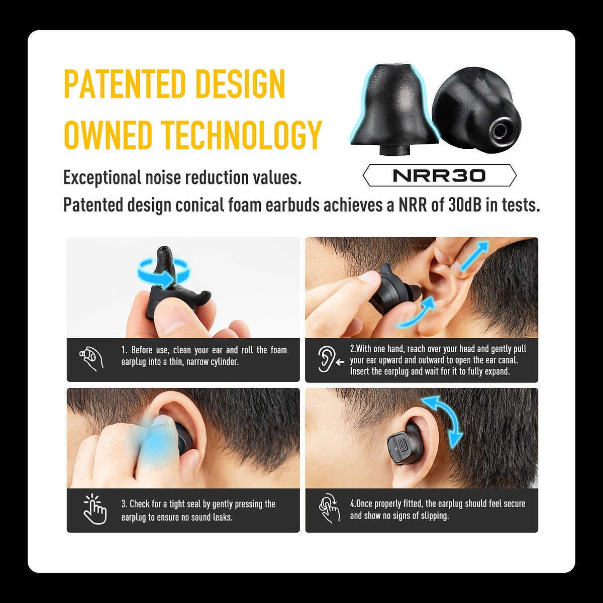 Electronic Shooting Ear Protection Bluetooth NRR 30dB for Range & Hunting