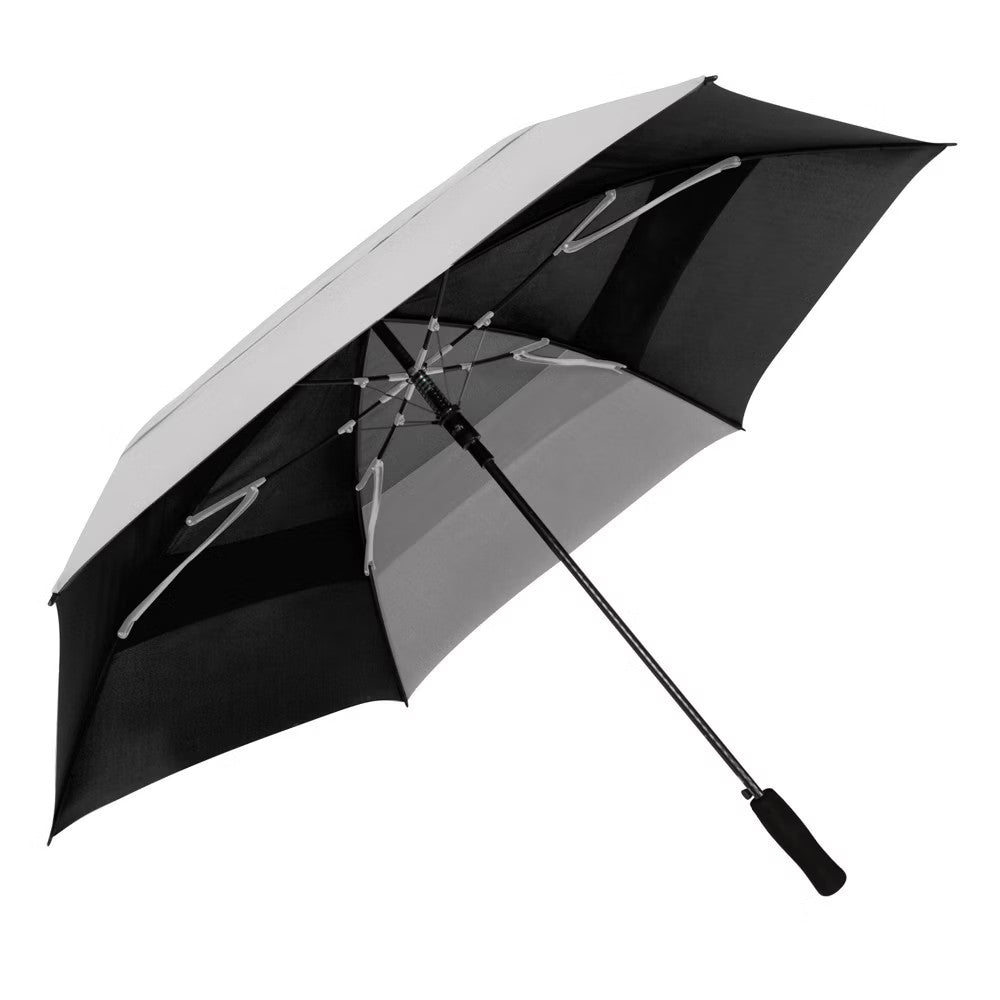 Vented 62-Inch Golf Umbrella with Auto Open & Wind-Resistant Frame