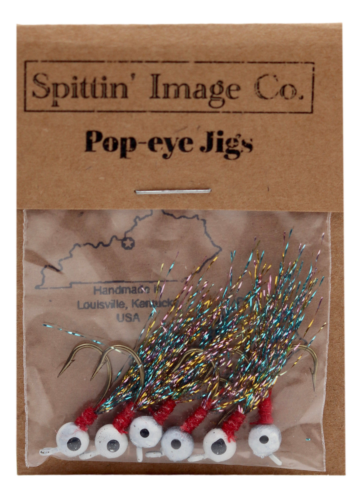 Artificial Fishing Jigs - 1/20 oz Flies with Hand Tied Feathers - 6 Pack
